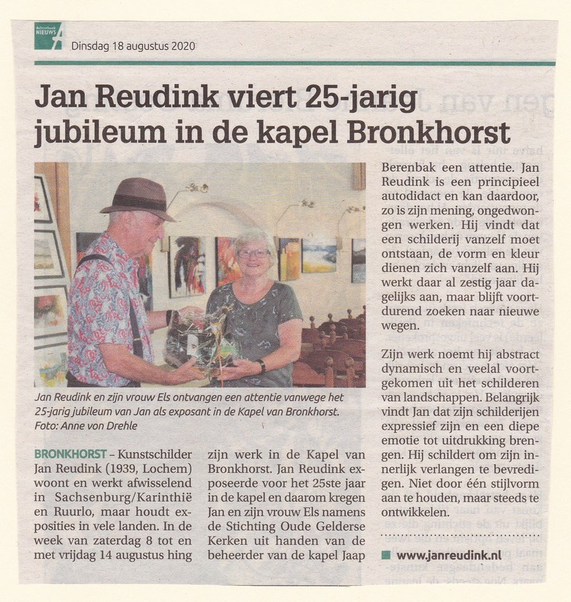 Jan Reudink in de pers